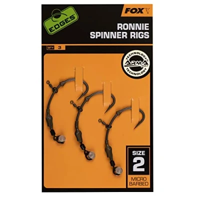 Image of Fox Edges Rig FISHING_HOOK, Medium Curve, 5, Black, 1 Piece, For Ronny Species