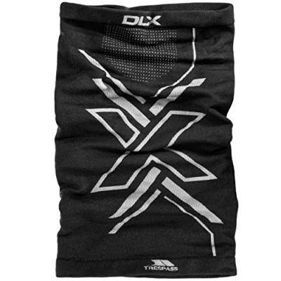 Image of DLX Mens Womens Black Ventilated Indoor Outdoor Neck Warmer Face Mask