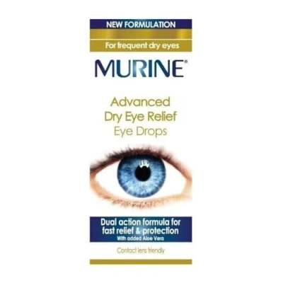 Image of Murine Advanced Dry Eye Relief Drops with a Dual Action Formula for Fast Acting, Lasting and Protection from Eyes, 10 ml