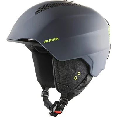 Image of ALPINA Unisex Adult, GRAND ski helmet, charcoal neon matt, 54 57 cm
