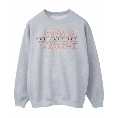 Image of Star Wars Men&#039;s The Last Jedi Multi Character Sweatshirt Large Sport Grey