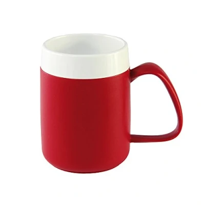 Image of NRS Healthcare Easy Drink Thermo Safe Mug Red and White
