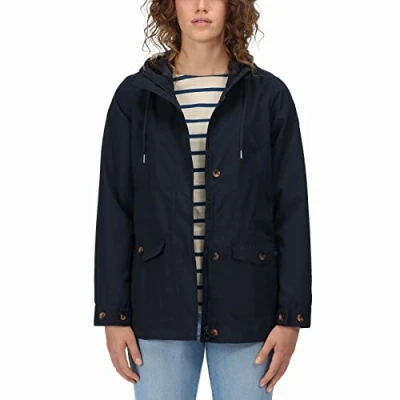 Image of Regatta Womens Nahla Waterproof Hooded Jacket Navy 12