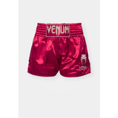 Image of Venum Classic MUAY THAI Short Sports shorts, Women&#039;s, Size: Medium, Bordeaux/gold