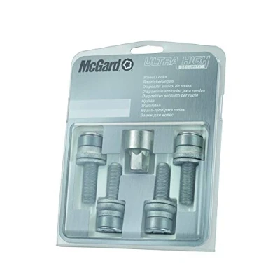 Image of 26002SL Wheel Lock Bolts SL (Ultra High Security) M12 x 1,25, flat seat, shaft length 34,5 mm, Overall 60,2 Hex size 17mm, Key diameter 28,6 mm