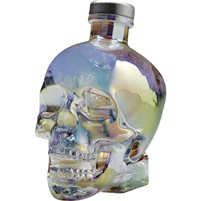 Image of Crystal Head Aurora Vodka 70cl, 40% ABV Award Winning Premium Distilled Vodka, Filtered through Includes Iridescent Skull Bottle