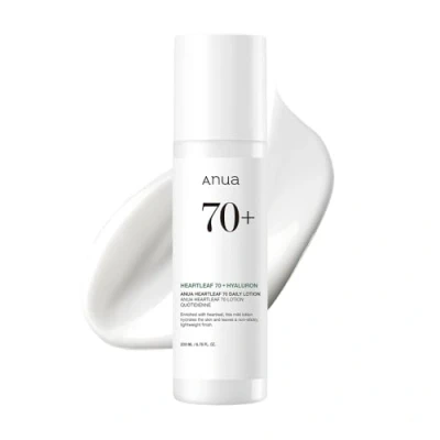 Image of ANUA Heartleaf Daily Lotion, Face Moisturizer with Hyaluronic Acid for Sensitive Skin, Lightweight, Korean Skin Care (200ml, 6.76 fl.oz.)