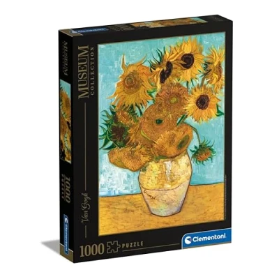 Image of Clementoni 31438 Museum Collection puzzle for adults and children Van Gogh: Sunflowers 1000 Pieces
