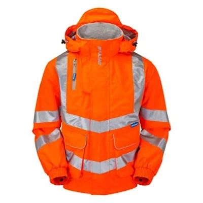 Image of Pulsarail Unlined Bomber Jacket, 3X Large, Hi Viz Orange
