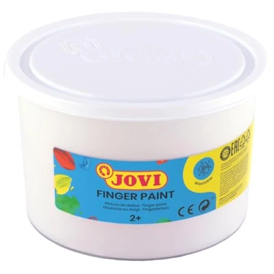 Image of Jovi 56101 Tin with Finger Paint, 500 ml, White)