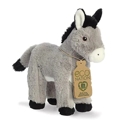 Image of Aurora, 35053, Eco Nation Donkey, 11In, Soft Toy, Grey