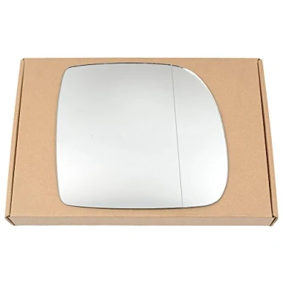 Image of Less4spares Wing Mirror Glass Right Compatible with Renault Kangoo 1998 2002 STICK ON Driver Off Side Blind Spot