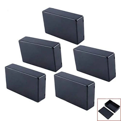 Image of VGEBY Power Junction Box, 5 Pcs 100x60x25mm Quality Plastic Electronic Project Case Enclosure Cover Instrument Black