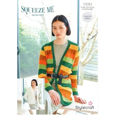 Image of Stylecraft DK Knitting Pattern 10083 Ladies Cardigans (Easy Knit Designs)