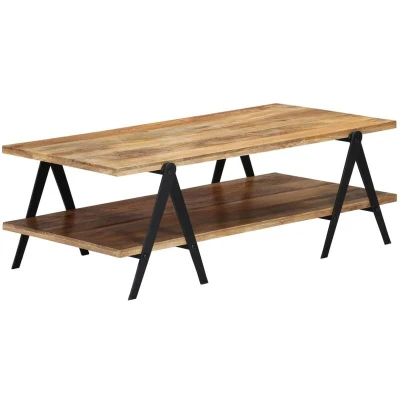 Image of vidaXL Coffee Table 115x60x40 cm Solid Mango Wood