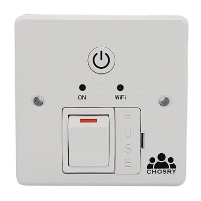Image of CHOSRY WiFi Fused Spur Timer Switch for electric towel rails, heating, and lighting