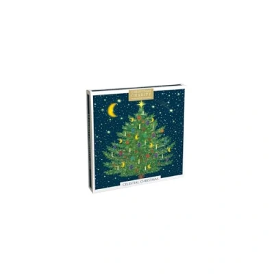 Image of Museums &amp; Galleries Charity Christmas Cards Celestial Starry Designs Eco Friendly and Recyclable Pack of 12