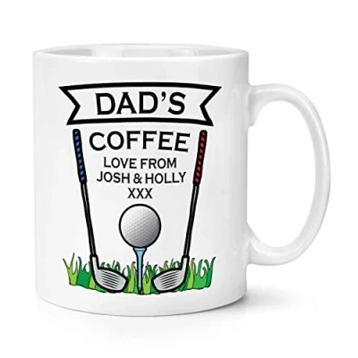 Image of Personalised Golf Coffee Love from 10oz Mug Cup