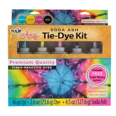 Image of I Love To Create Tulip one Step Artisan soda ash tie dye kit, Other, Multi, 8.35 x 31.84 29.94 cm