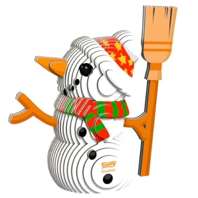 Image of EUGY 056 Snowman Eco Friendly 3D Paper Puzzle