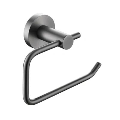 Image of Bristan RD GM Round Toilet Roll Holder, Gun Metal Grey, One Size