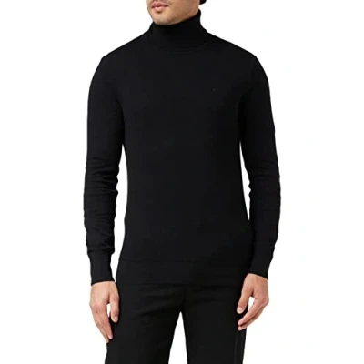 Image of Schott NYC Men&#039;s Plbeal4 Pullover Sweater, Black, X Large