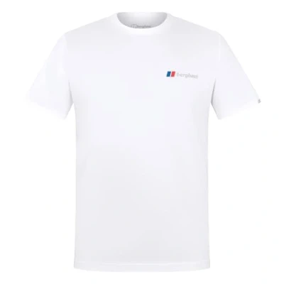 Image of Berghaus Men&#039;s Front &amp; Back T Shirt, Pure White, S