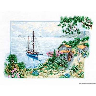 Image of Luca S Cross Stitch Kit, Cotton, Multicoloured, 38,5x28cm