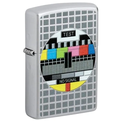 Image of Zippo Lighter, Metal, Satin Chrome