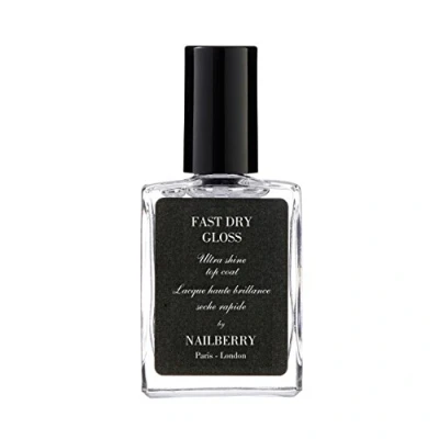 Image of Nailberry Fast Dry Gloss Top Coat 15 ml For an Ultra Glossy, Hard &amp; Chip Resistant Finish in a Fraction of Time Protects Against Fading or Discolouration