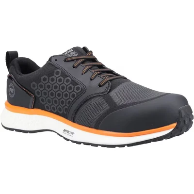 Image of Timberland Men&#039;s Reaxion Nt Fp Esd S3 Fire and safety shoe, Black Orange, 5.5 UK