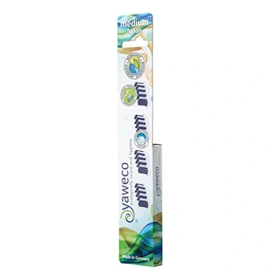 Image of yaweco Refill pack replacement brush heads medium 4 pieces 1 pack.