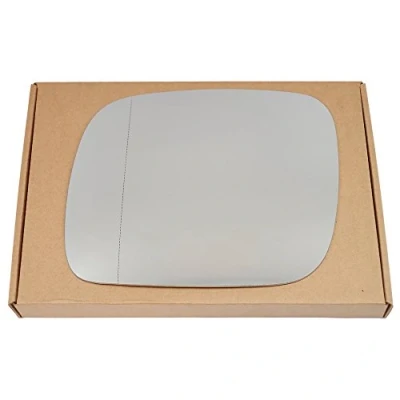 Image of Less4spares Wing Mirror Glass Left Compatible with VW Touareg 2002 2006 STICK ON Passenger Near Side Blind Spot