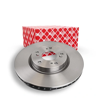 Image of 45251SMTE00 Brake disc FEBI BILSTEIN 170043 Front Axle 300mm 25mm 5 Hole 114,3mm internally vented Coated HONDA: CIVIC 8 Hatchback