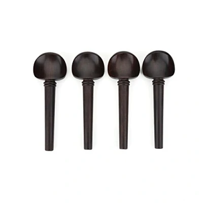 Image of Bnineteenteam 4 Pcs Cello Tuning Pegs, Ebony Wood No Hole Violon Peg for 4/4 Musical Instruments Tool, Pegs Performance Accessory Instrument Accessories