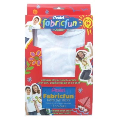 Image of Pentel Fabric Fun T Shirt Pack: 15 Pastel Dye Sticks &amp; Kids