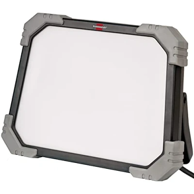 Image of Brennenstuhl LED Work Light DINORA 5053 / Floodlight for Permanent Outdoor use IP65 (5100lm, 5m Cable, Break and Impact Resistant Plastic housing)