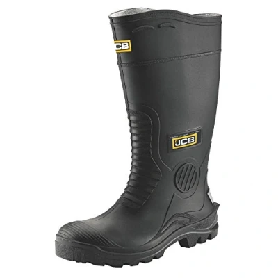 Image of JCB HYDROMASTER Safety Wellington Work Boots Black (Sizes 7 12) Wellies (10)