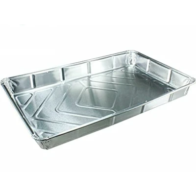 Image of Sunrise Packaging 30 x Large Rectangular Foil Baking Trays Bake Containers Aluminium Recyclable Dishes 12&quot; 8&quot; for BBQ Grill Party