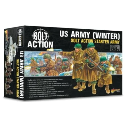 Image of Warlord Games US Army (Winter) Starter 28mm Scale Miniatures for Bolt Action Highly Detailed World War 2 Table top Wargaming