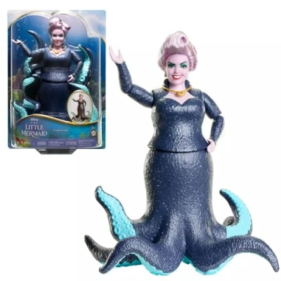 Image of Mattel Disney The Little Mermaid, Ursula Fashion Doll and Accessory, Toys Inspired by Disney’s HLX12