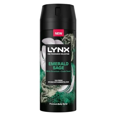 Image of Lynx Fine Fragrance Collection Emerald Sage Premium Deodorant Bodyspray 150 ml