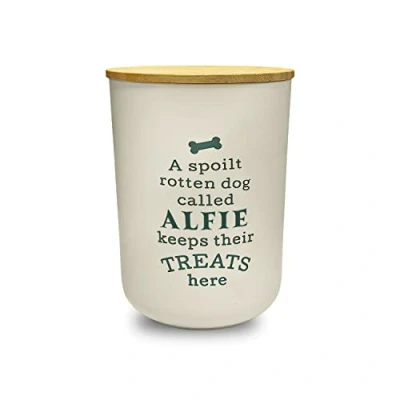 Image of History &amp; Heraldry Personalised Dog Treat Jar Alfie