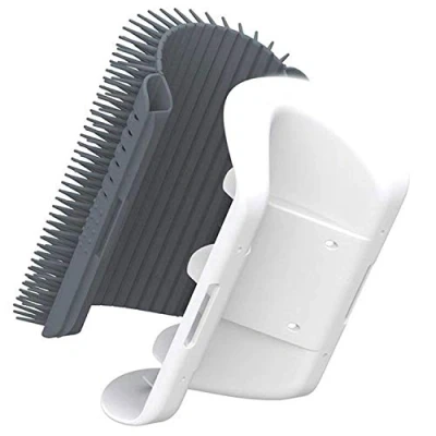 Image of 3.0 Softer Cat Self Groomer with Catnip, Dog Corner Groomer,Wall Scratcher Comb,Grooming Massage Brush, Perfect Scratch Massager Tool for Long &amp; Short Fur Kitten/Puppy