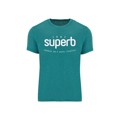 Image of Superb Mens Icon Tee Short Sleeve T Shirt Green Size Large
