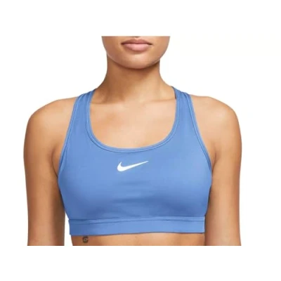 Image of Nike Performance BRA Medium support sports bra, Women&#039;s, Size: Large, University blue/white