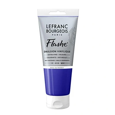 Image of Lefranc Bourgeois Acrylic Vinyl Emulsion, Ultramarine, 80ml Tube Vinylfarbe