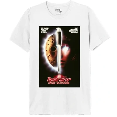 Image of FRIDAY THE 13TH Men&#039;s Mefridmts049 T Shirt, White, XXL
