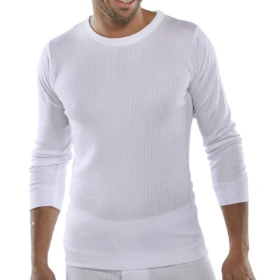 Image of LONG SLEEVE THERMAL VEST WHITE L