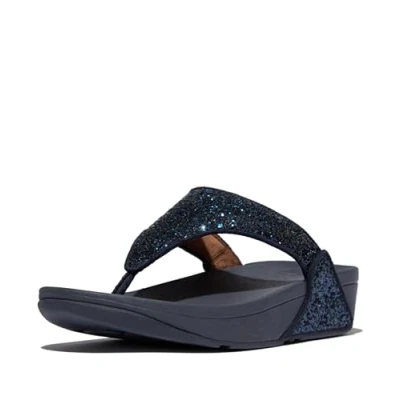 Image of Lulu Glitter Synthetic Women&#039;s Toe Post Sandals